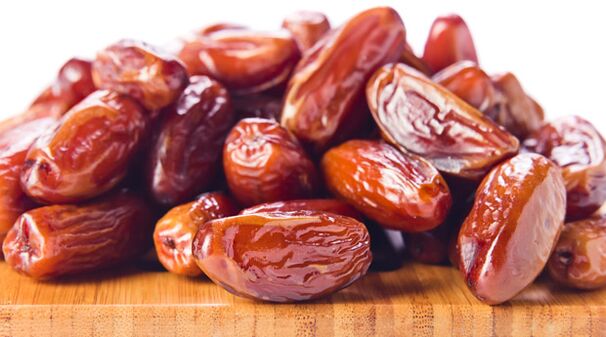 Dates séchées pour la puissance